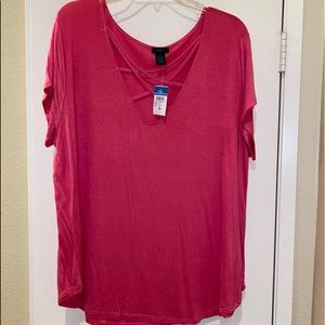 ♦️NWT♦️Fuchsia Short Sleeve Top